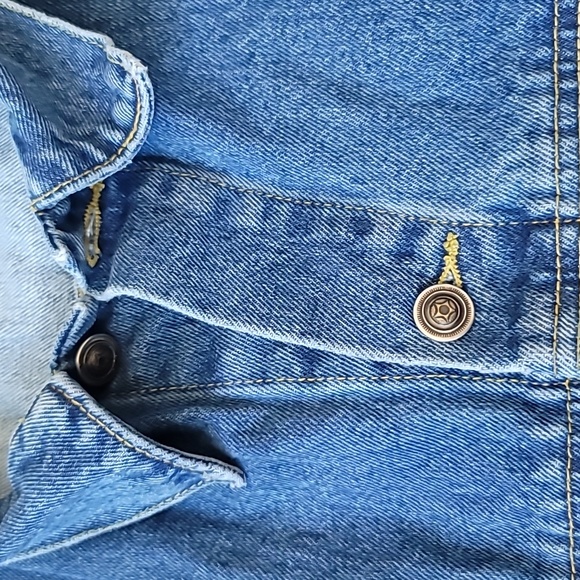 Vintage denim Japenese Chin dog button down jacket w size L - Picture 7 of 11